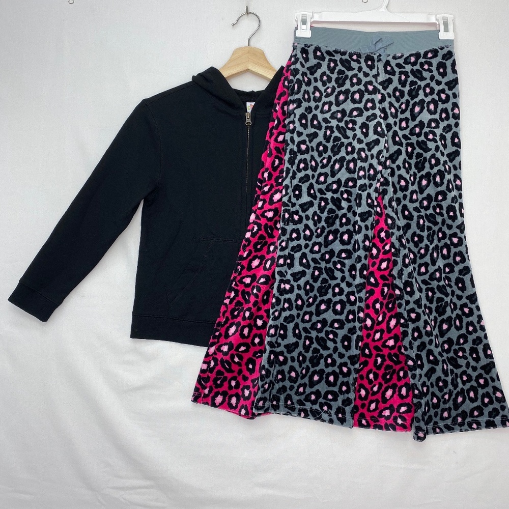 Circo Girls Three Piece Bundle Hoodie Velour Pants